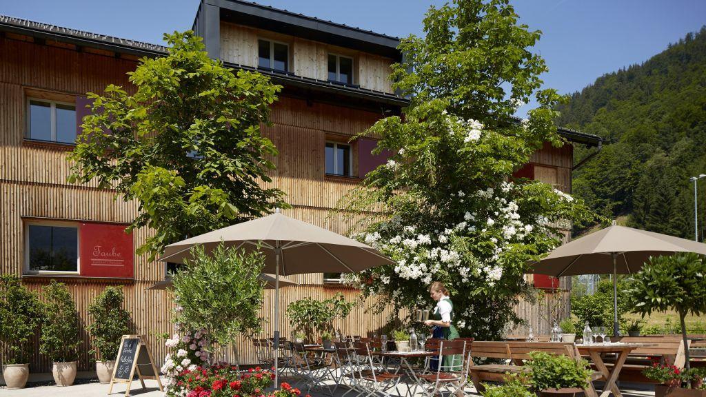 Gasthof Taube Bizau Esterno foto